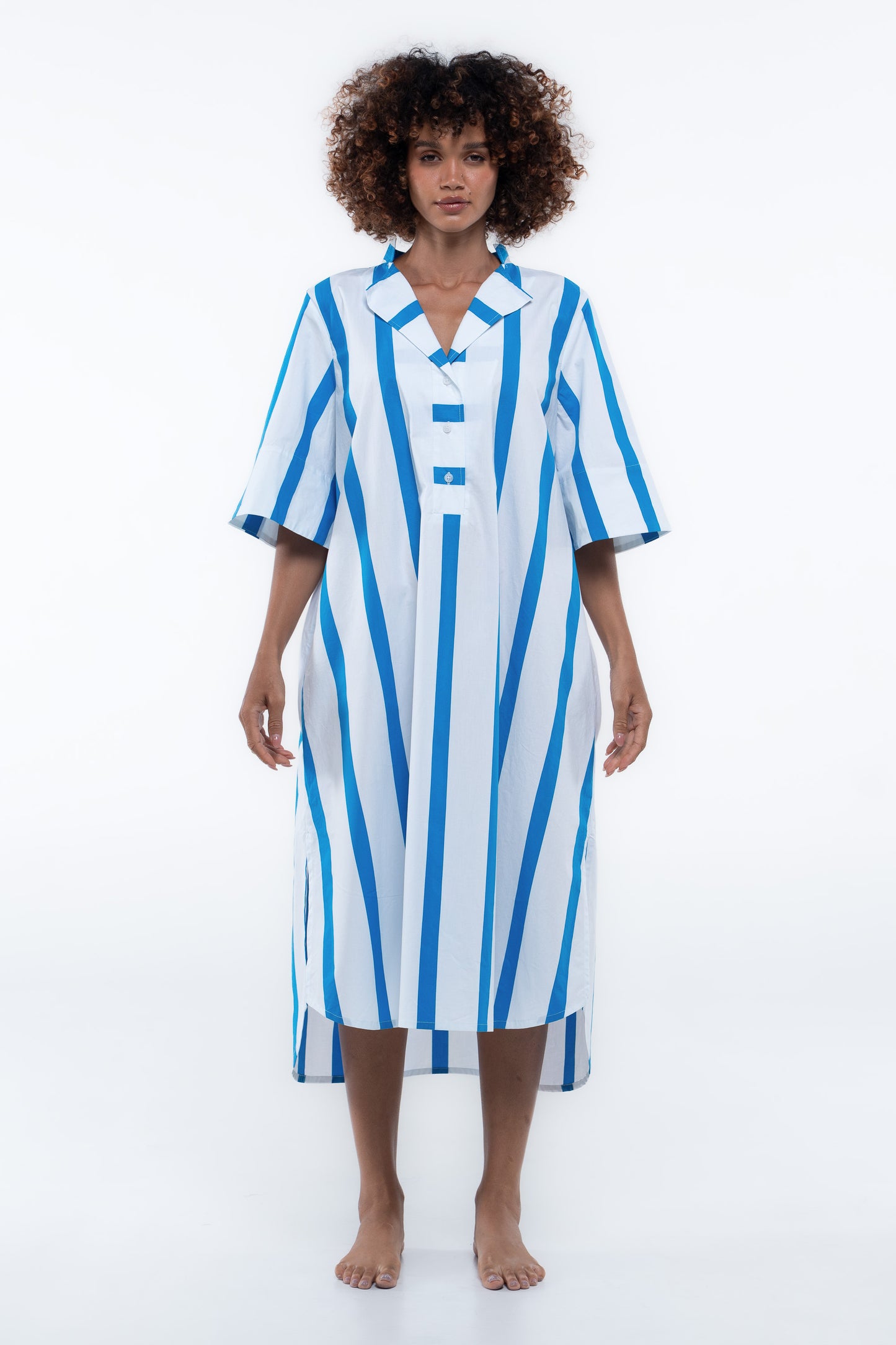Cabana Dress - Sailor Blue Stripe