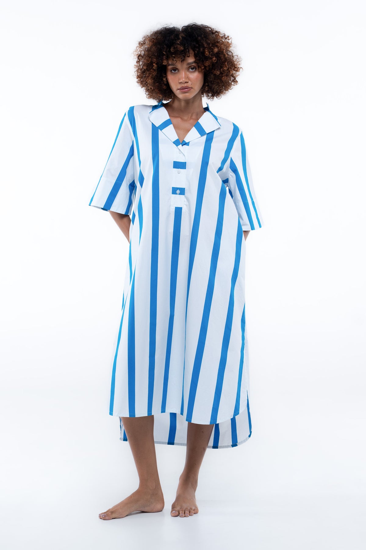 Cabana Dress - Sailor Blue Stripe