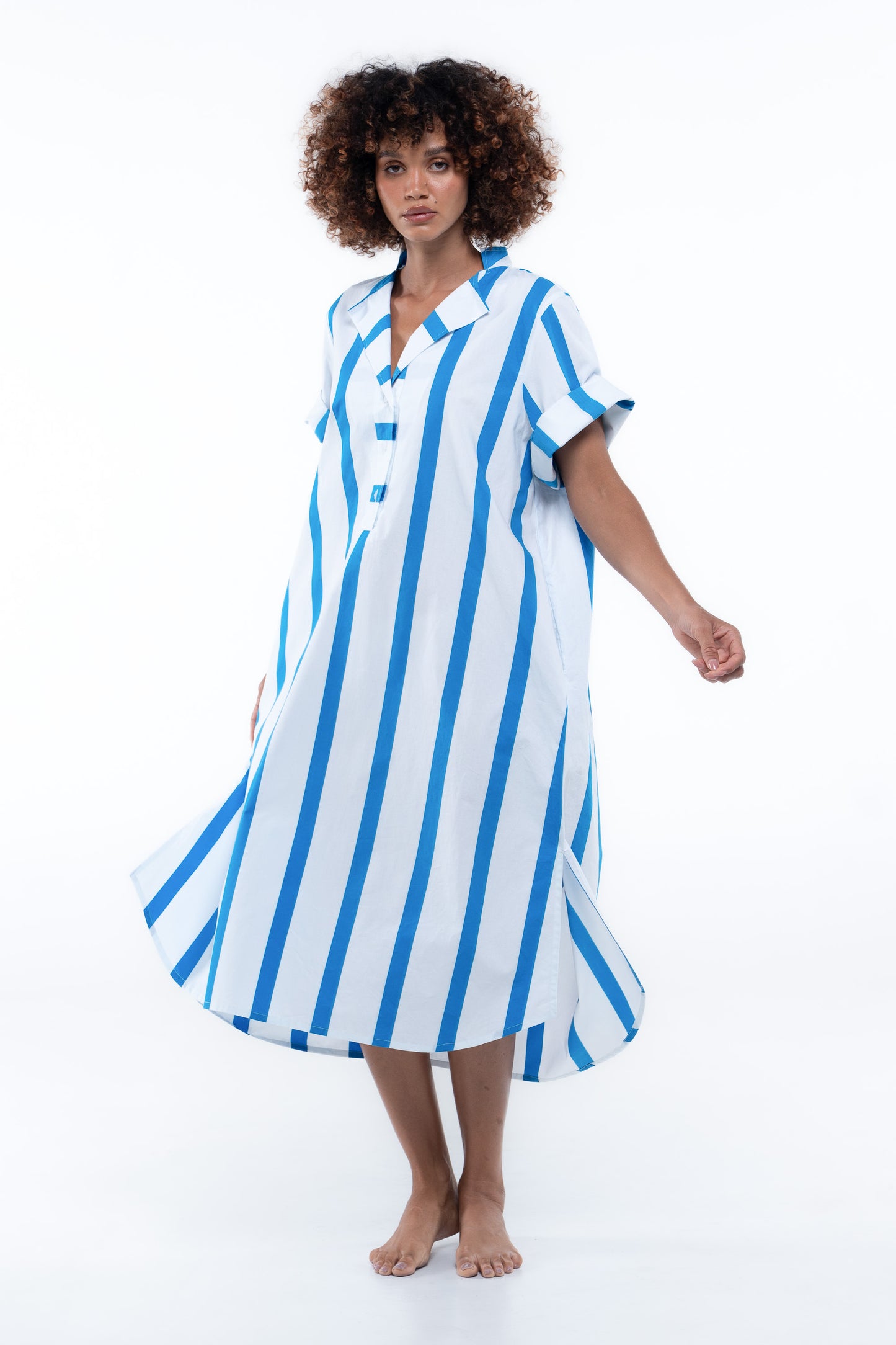 Cabana Dress - Sailor Blue Stripe