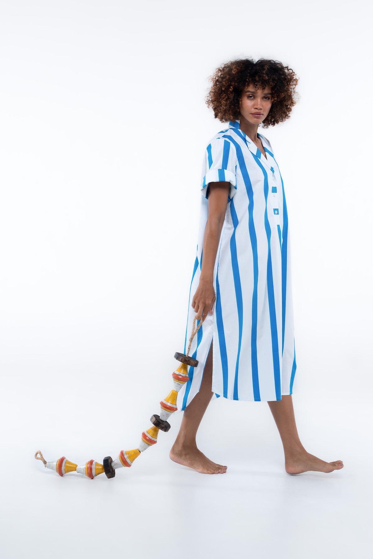 Cabana Dress - Sailor Blue Stripe