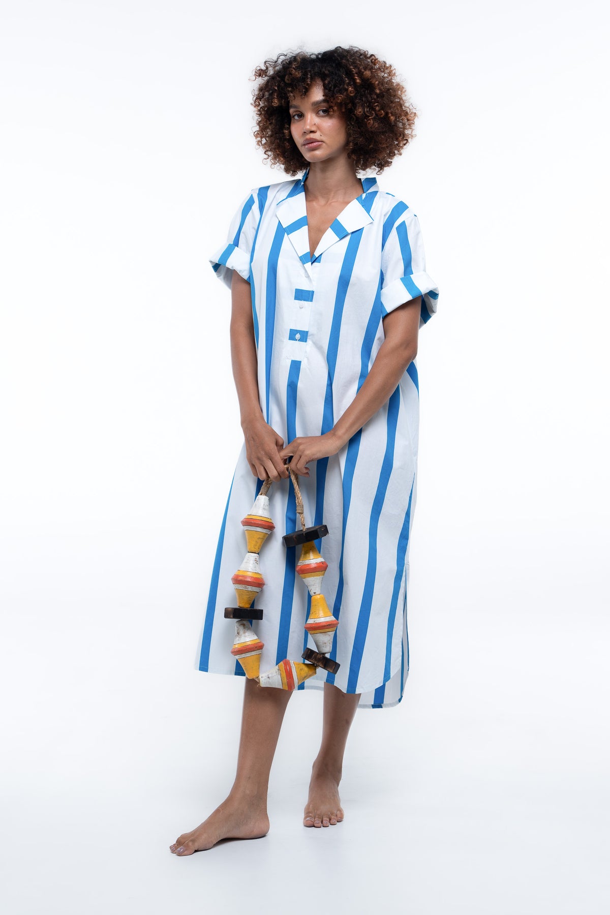 Cabana Dress - Sailor Blue Stripe