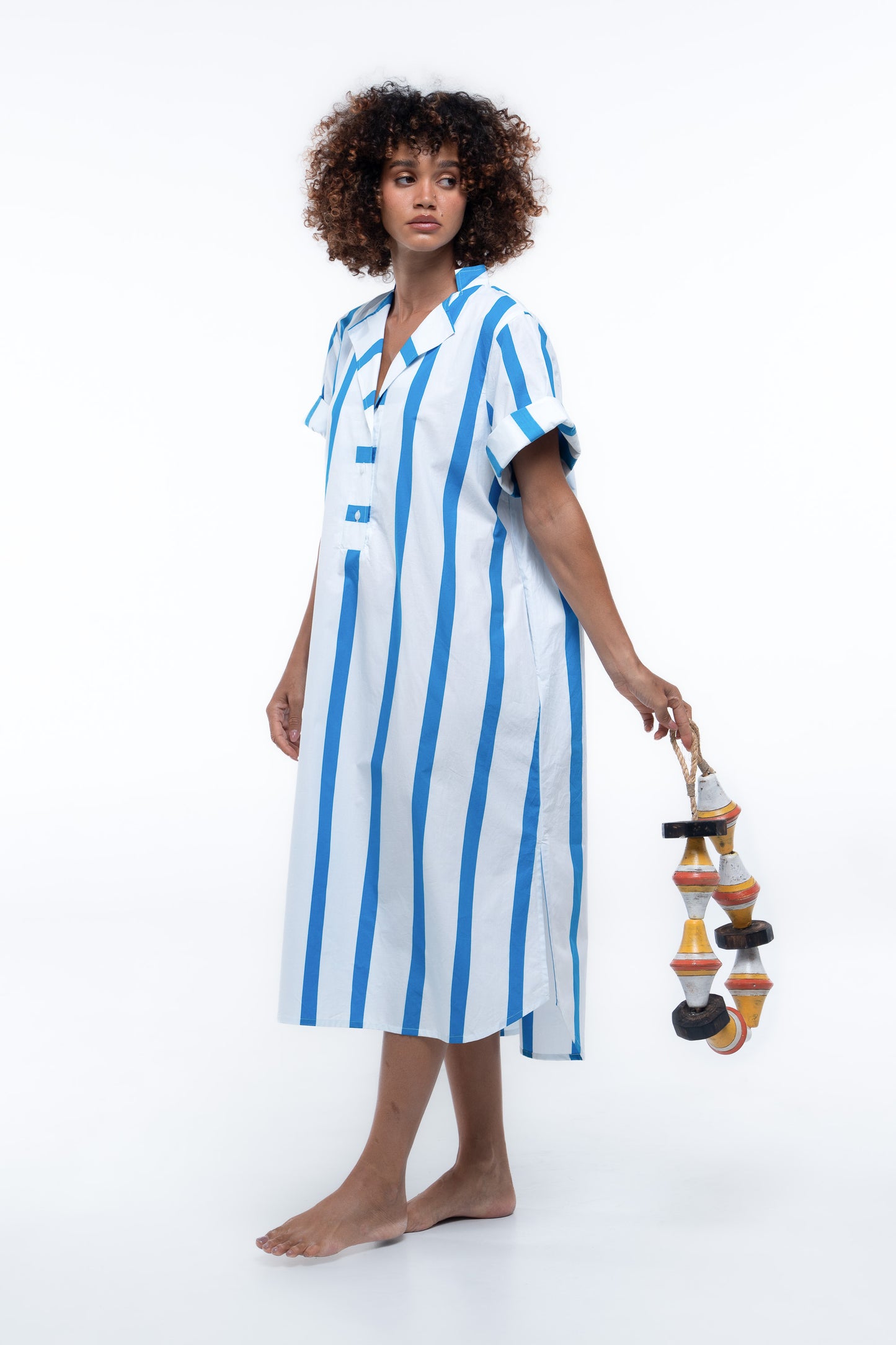 Cabana Dress - Sailor Blue Stripe