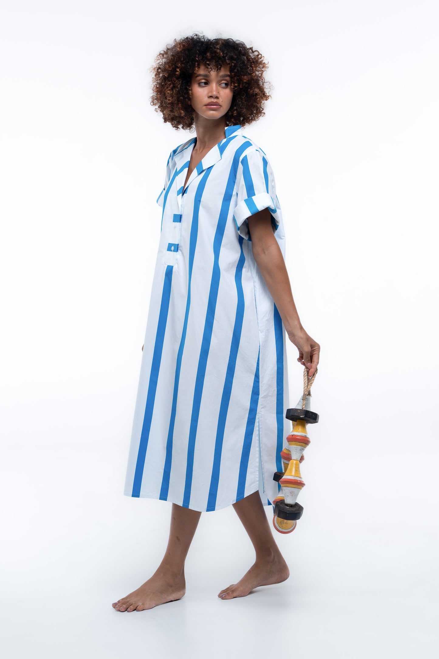Cabana Dress - Sailor Blue Stripe