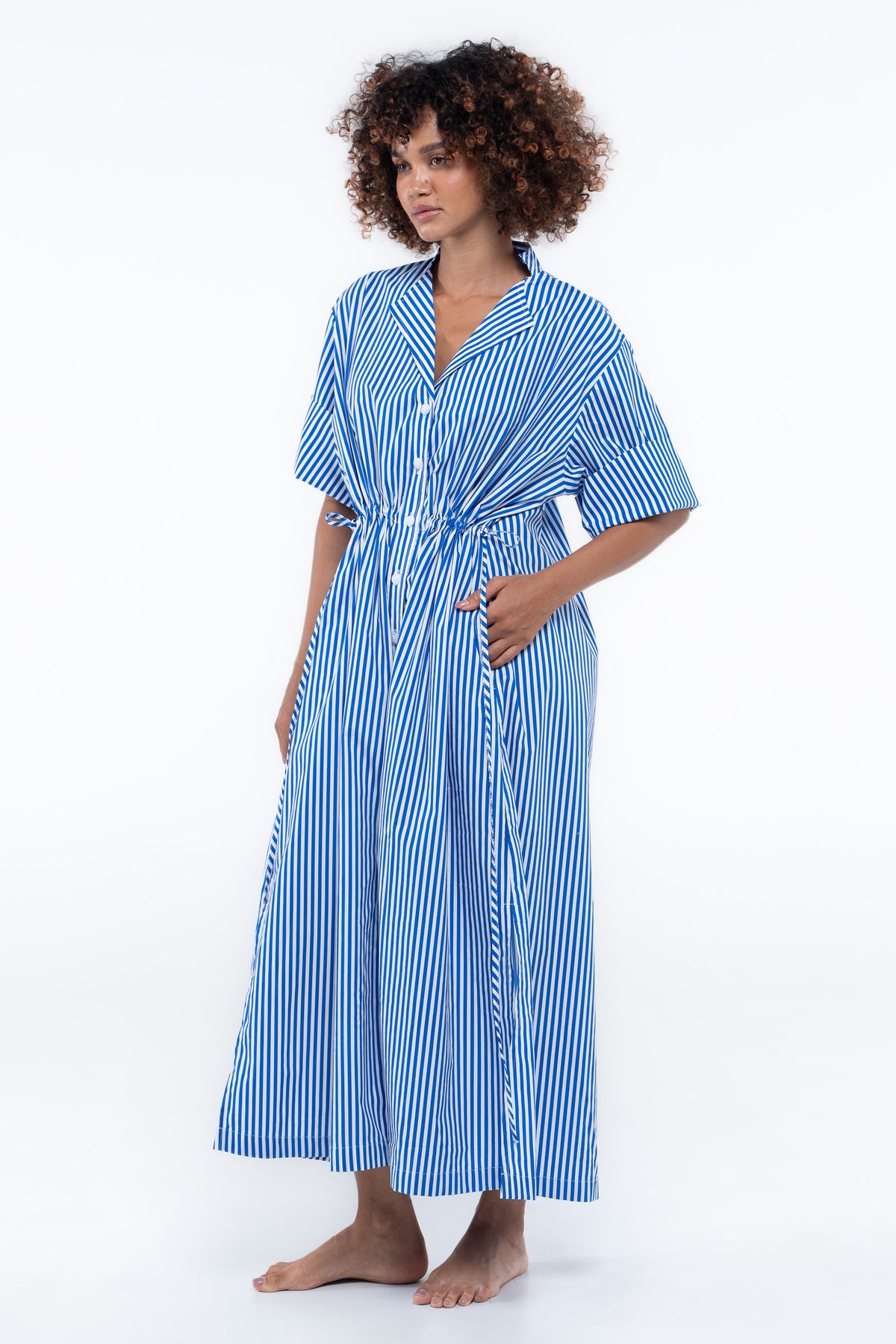Leon Dress - Sailor Blue Stripe