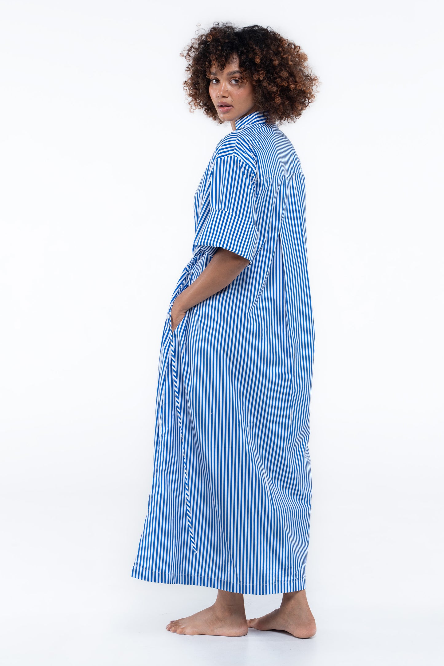 Leon Dress - Sailor Blue Stripe