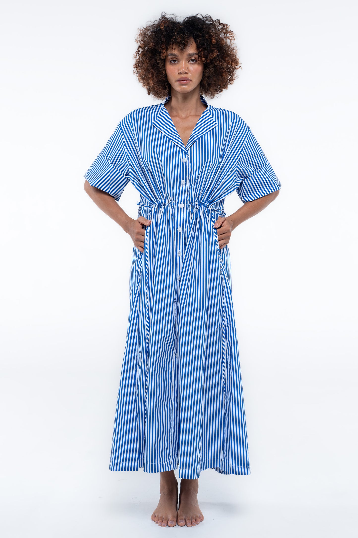 Leon Dress - Sailor Blue Stripe