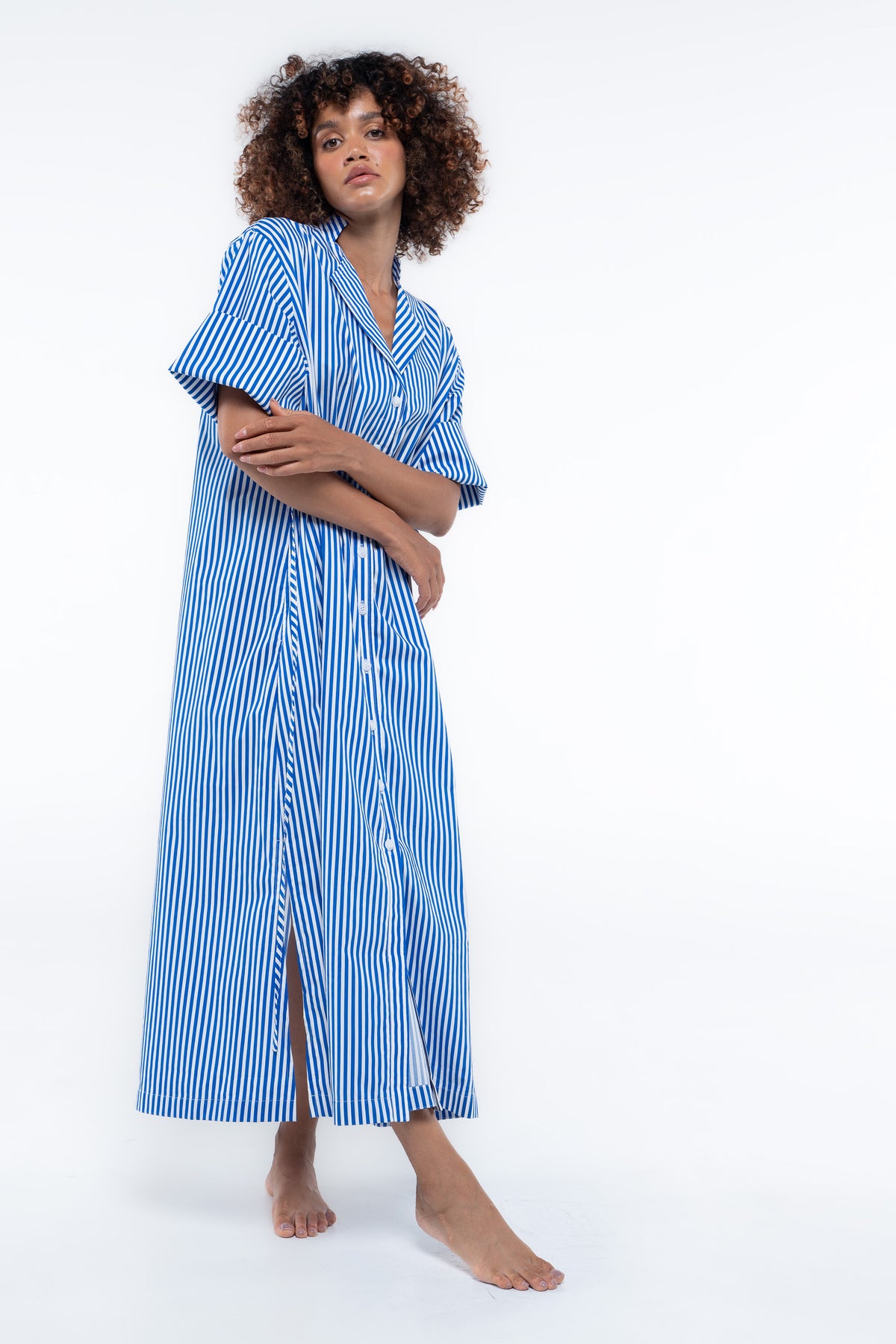 Leon Dress - Sailor Blue Stripe