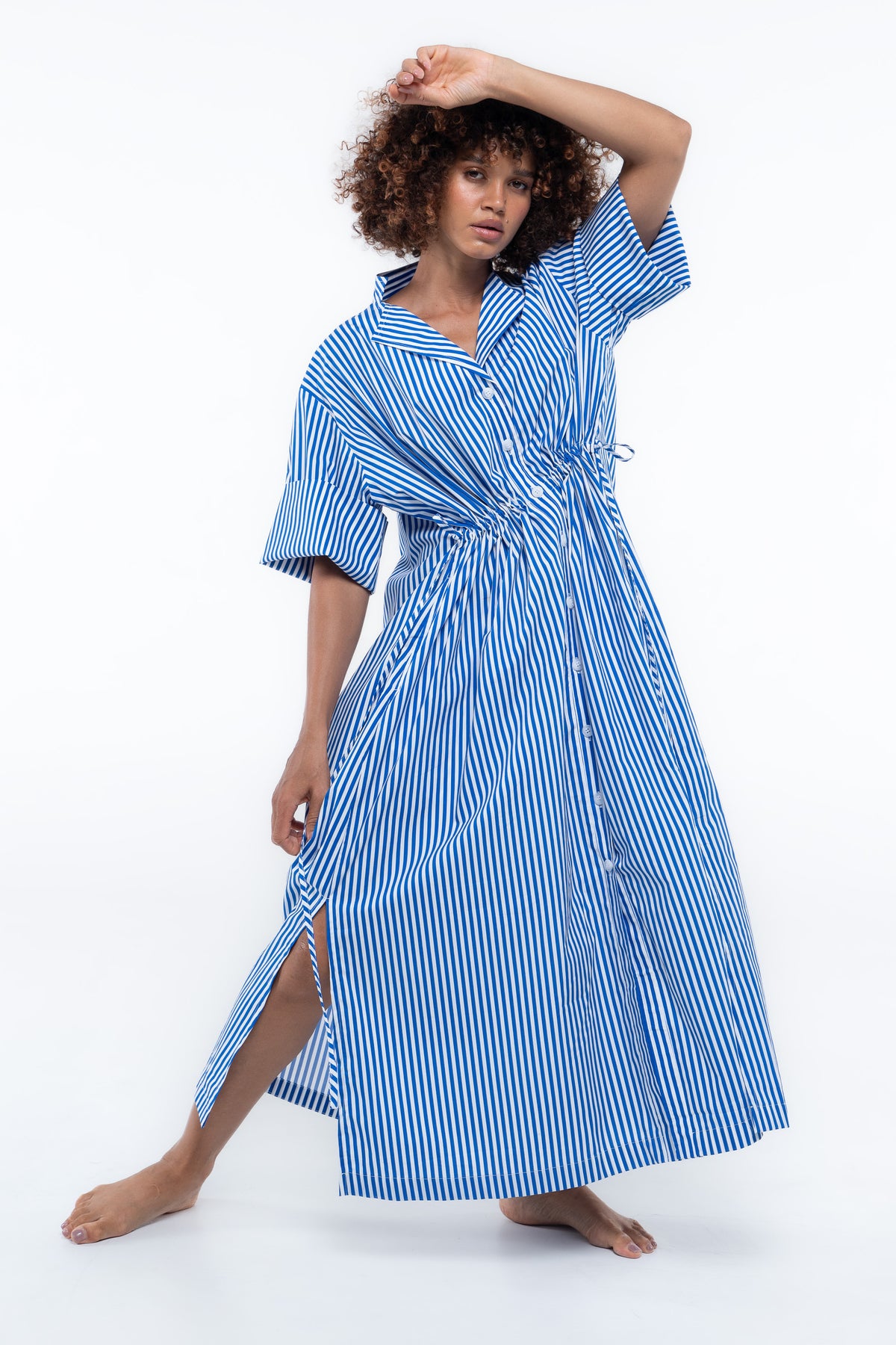 Leon Dress - Sailor Blue Stripe