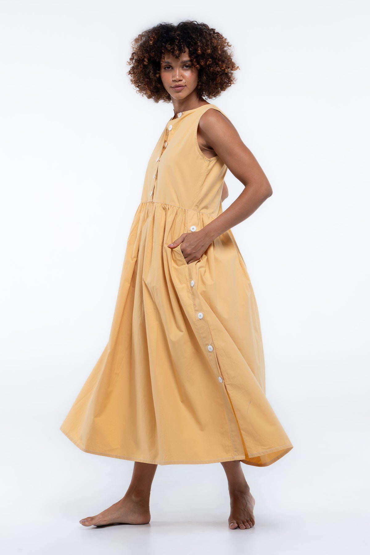Wonka Sleeveless Dress- Mango