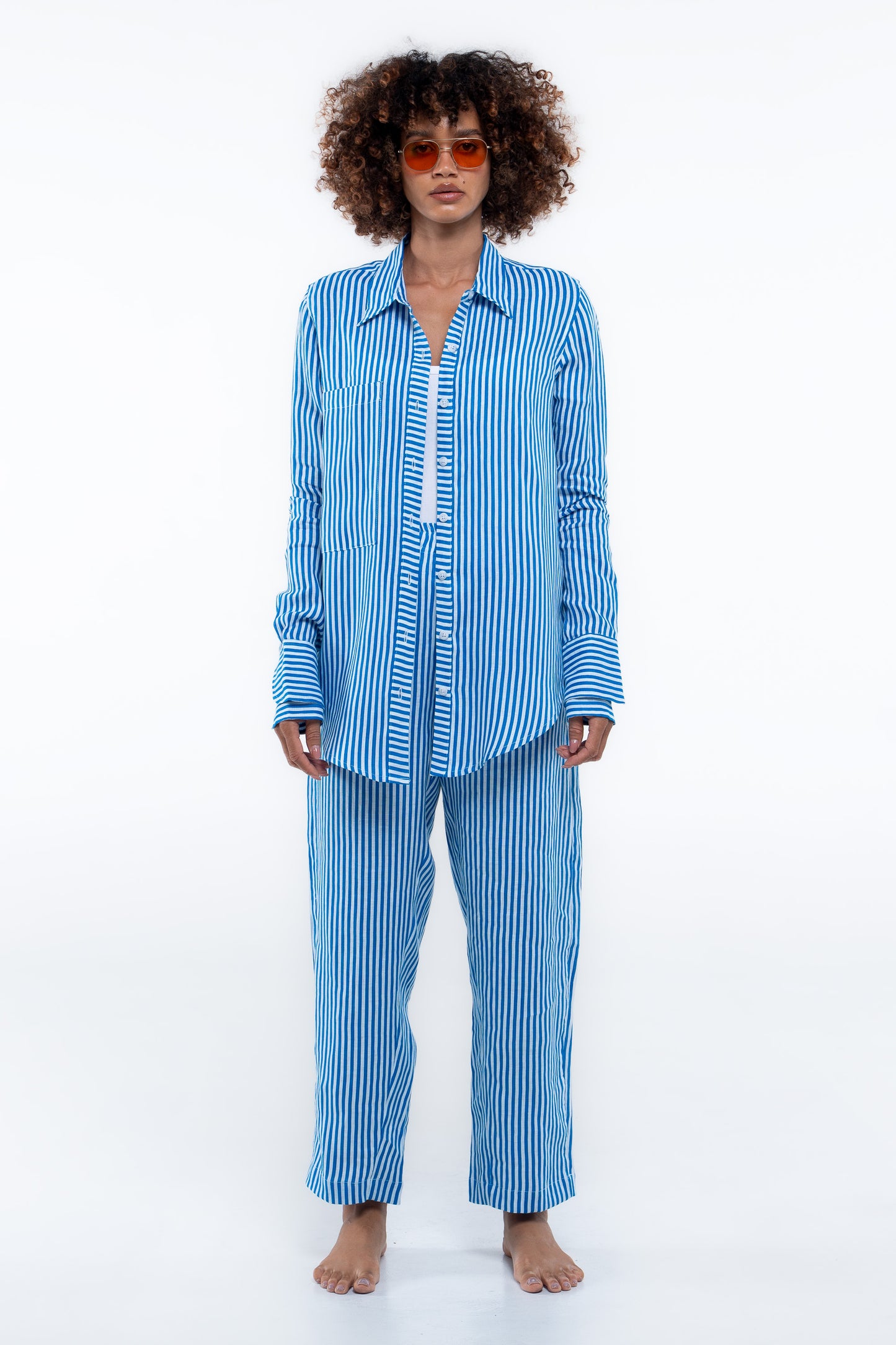 Port side Shirt - Sailor blue stripe