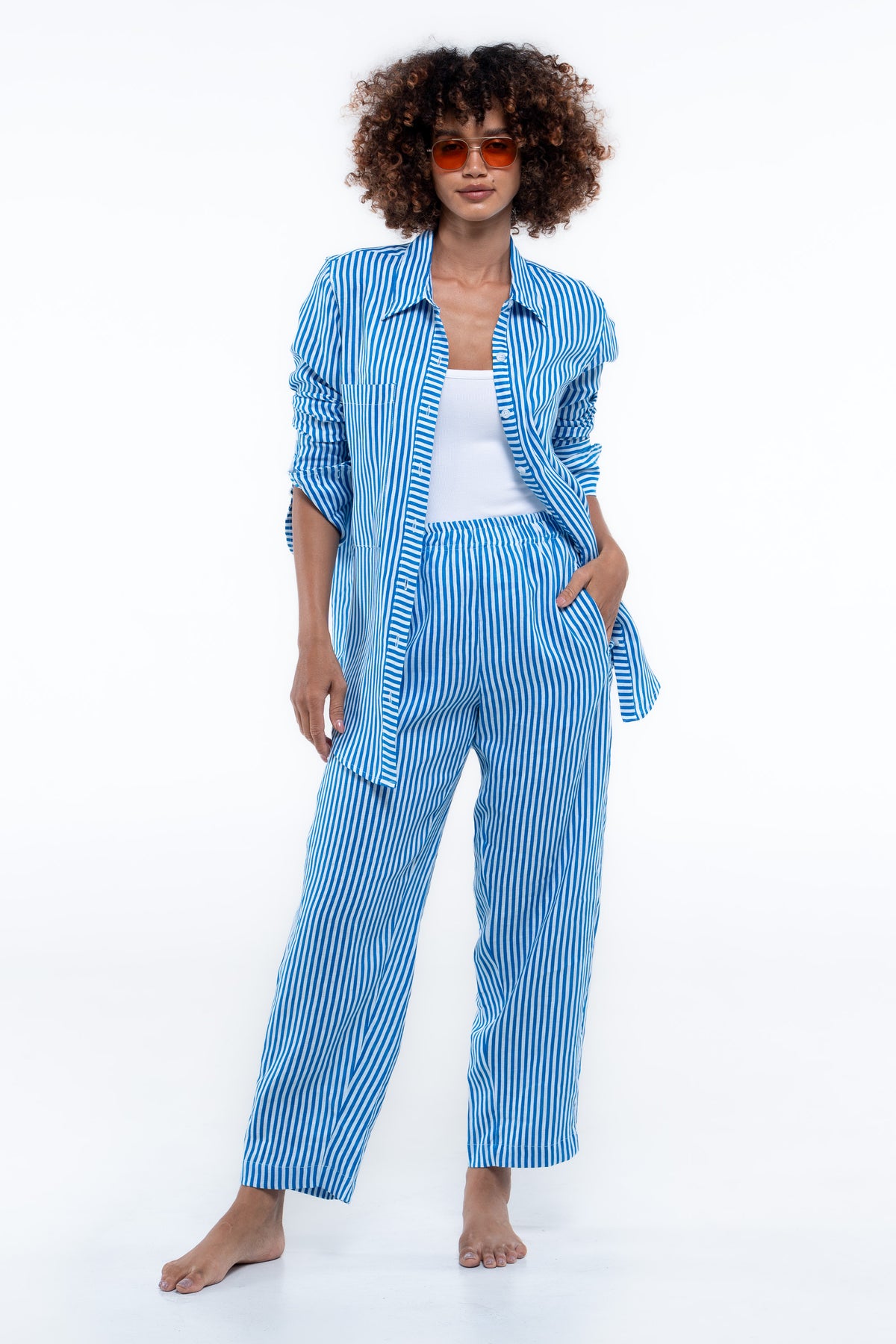 Port side Shirt - Sailor blue stripe